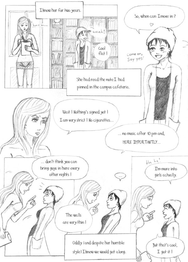 Roommate Soulmate comic Page 2